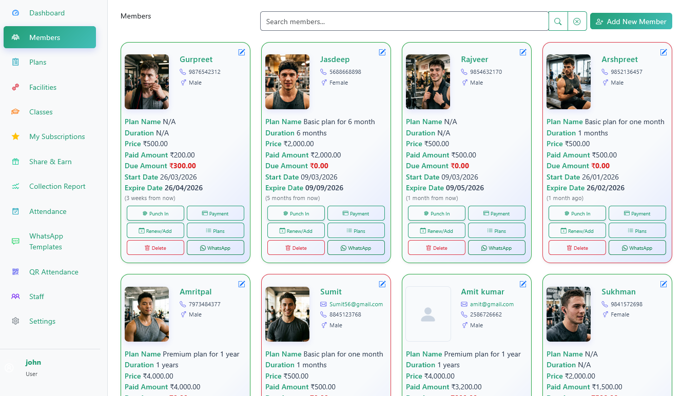 Track Memberships, Payments, and Expiry in One Place